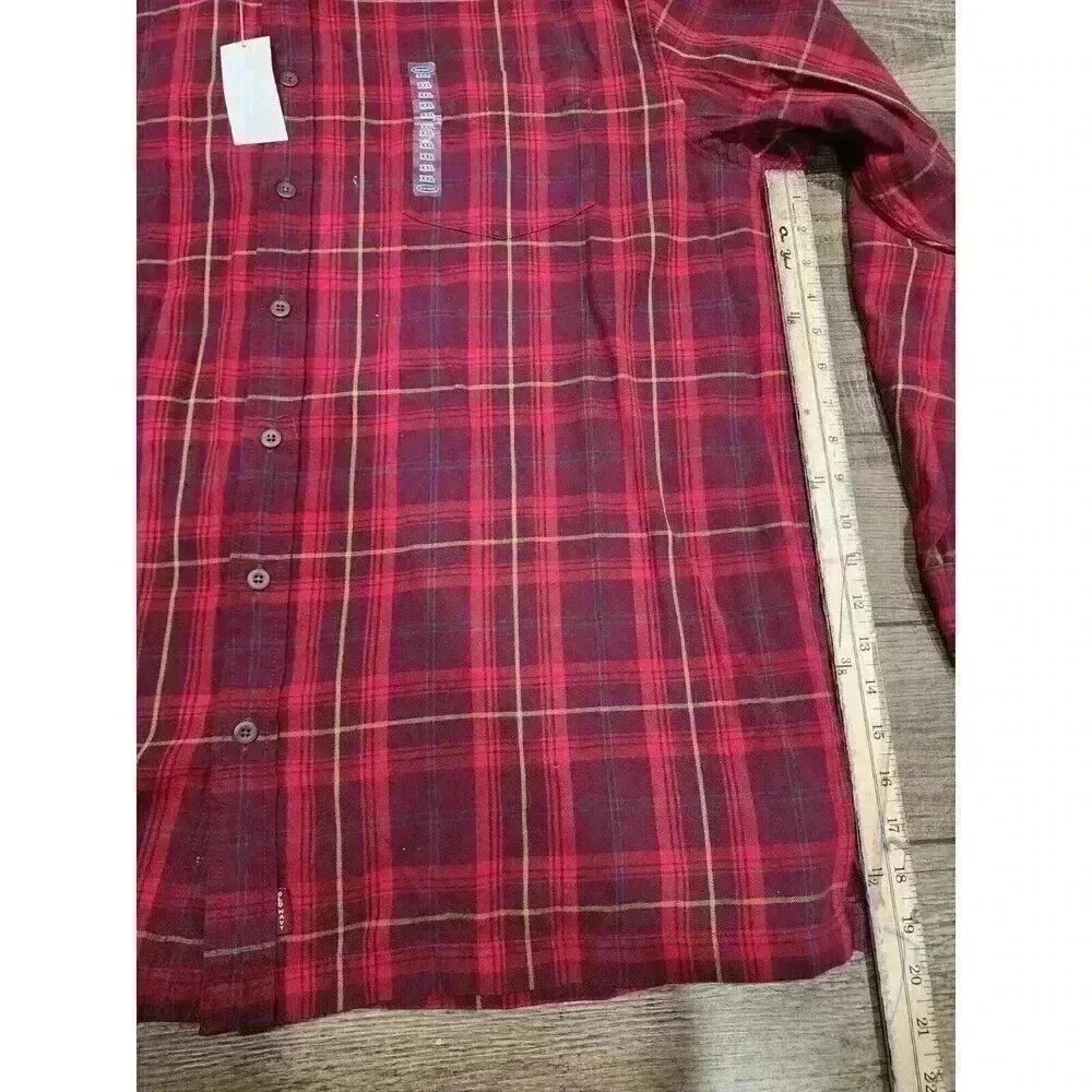 Old navy Men's Shirt Button Down Long sleeve Regular fit Red Size XXL - Picture 5 of 6
